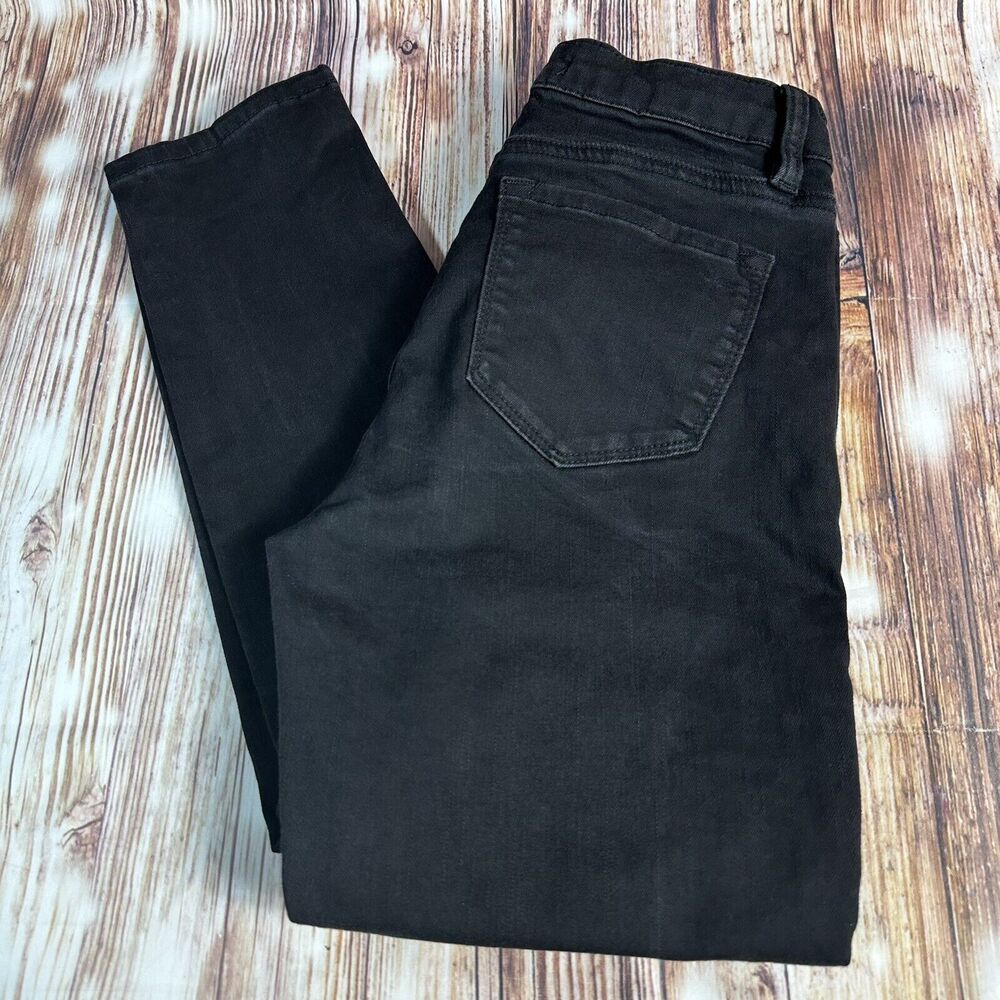KanCan Mid Rise Skinny Jeans Juniors Size 9/28 Black Denim Pants 27x28